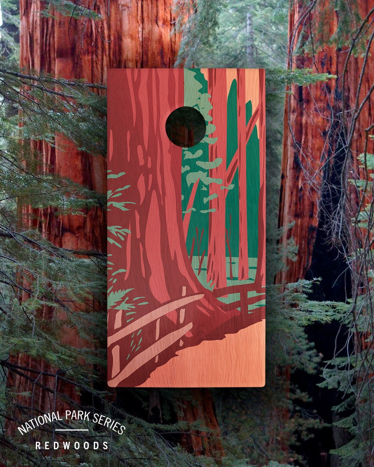 Elakai Redwoods 2'x4' Cornhole Boards - Set of 2