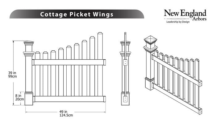 Vita Cottage Picket Wings