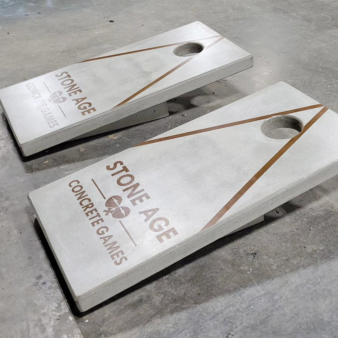 Stone Age Concrete Cantilever Cornhole Boards