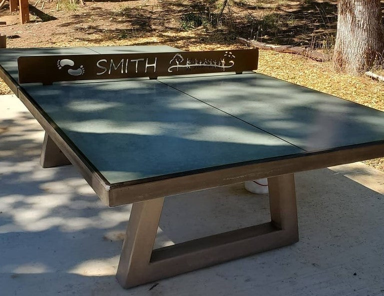 Stone Age Trapezoid Table Tennis Table in Green