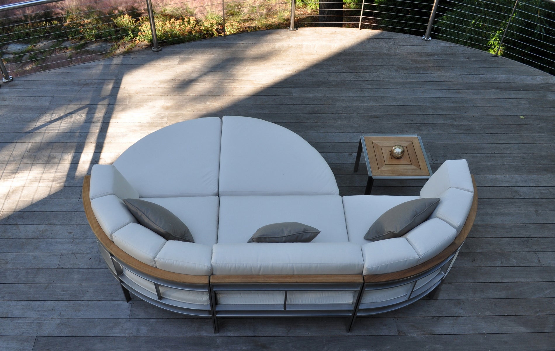 Pictured with the Kingsley Bate Tivoli Stainless Steel Curved Sectional