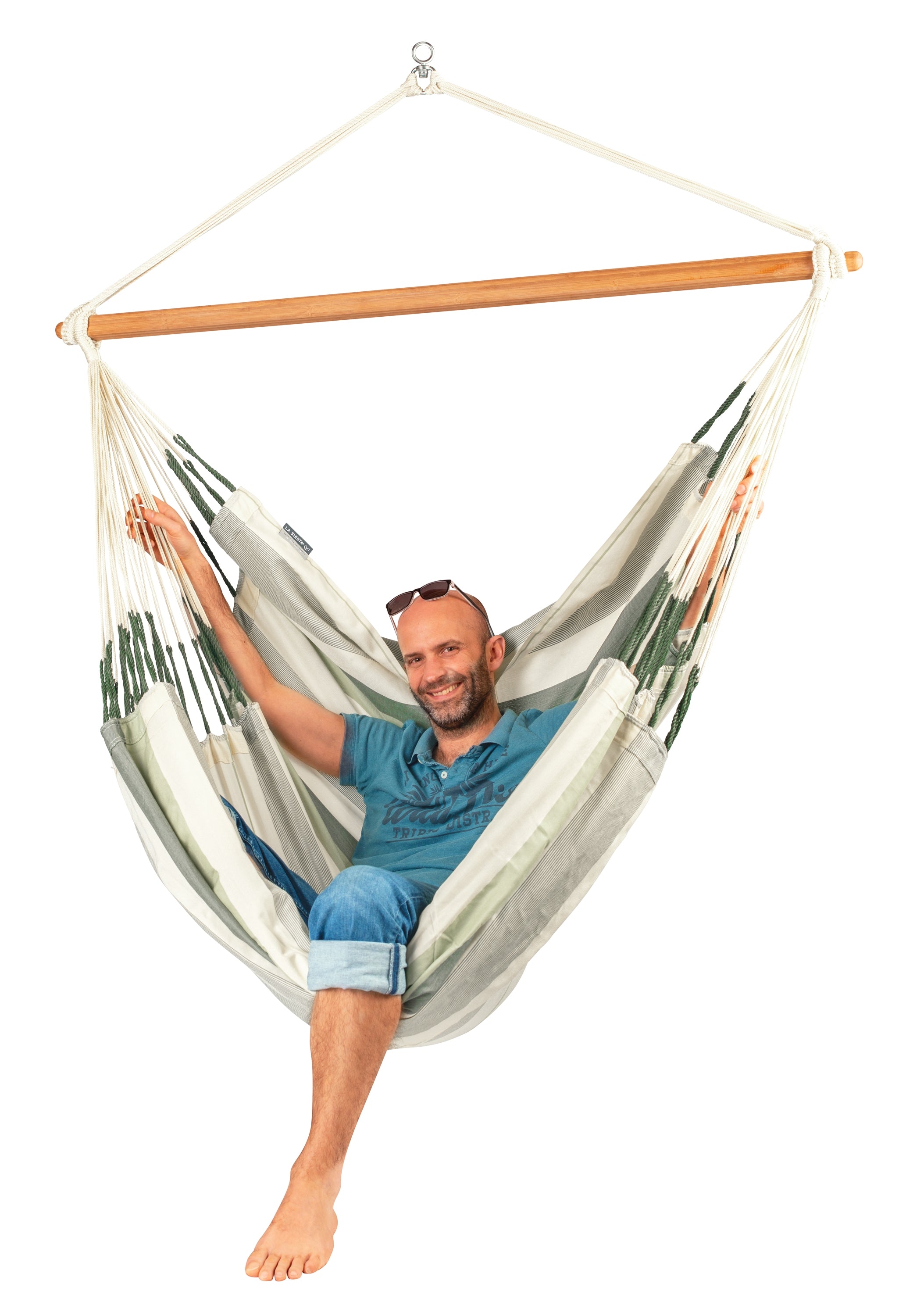 La Siesta Domingo Weatherproof King-Size Hanging Chair - Cedar