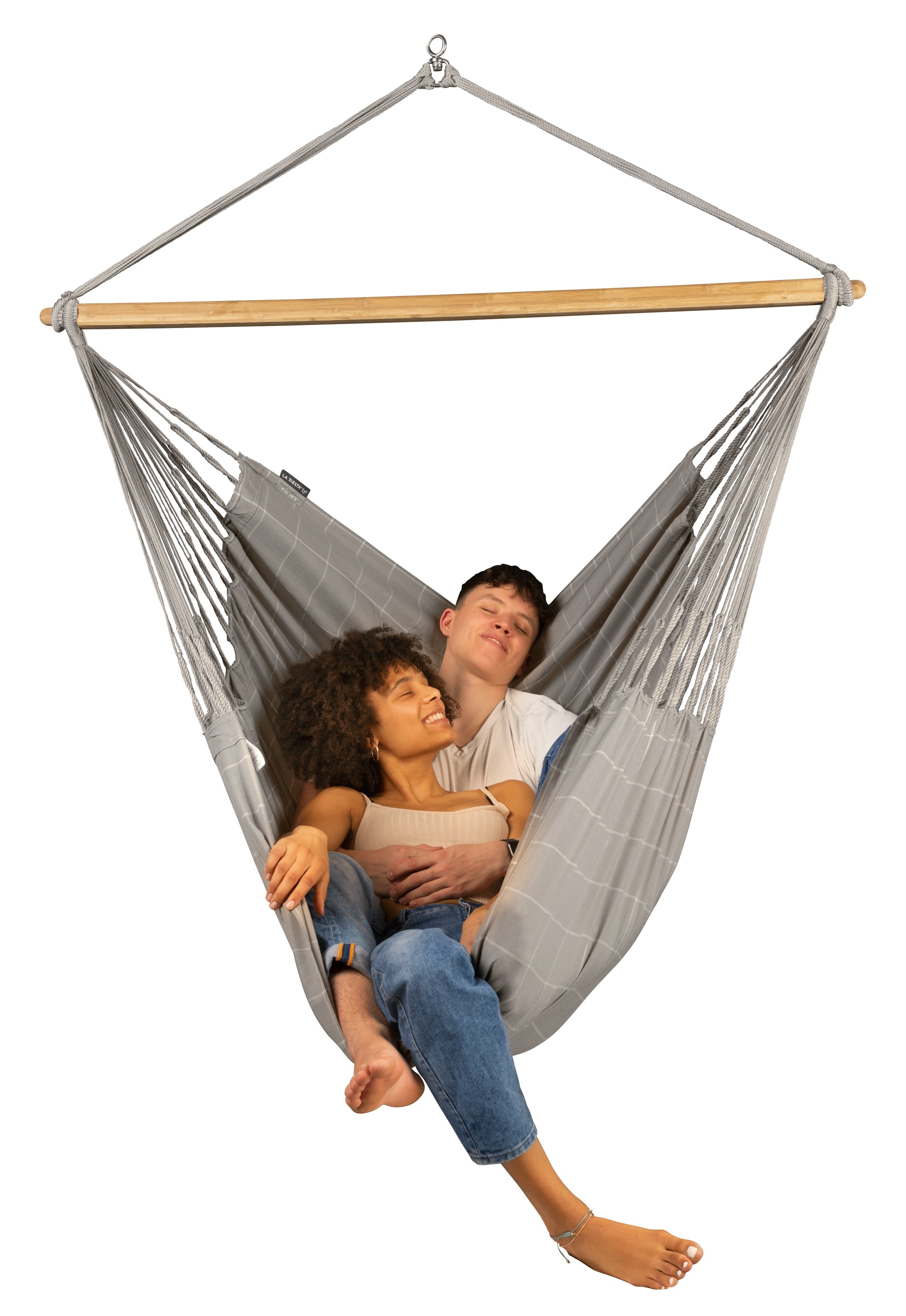 La Siesta Domingo Weatherproof King-Size Hanging Chair - Almond