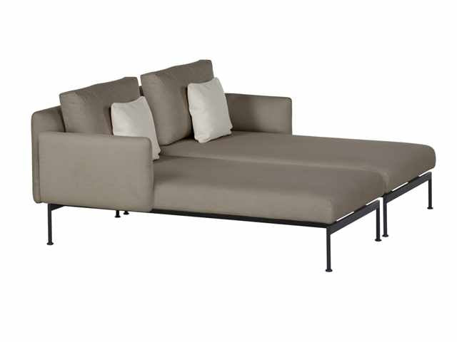 Barlow Tyrie Layout Stainless Steel Deep Seating Double Chaise