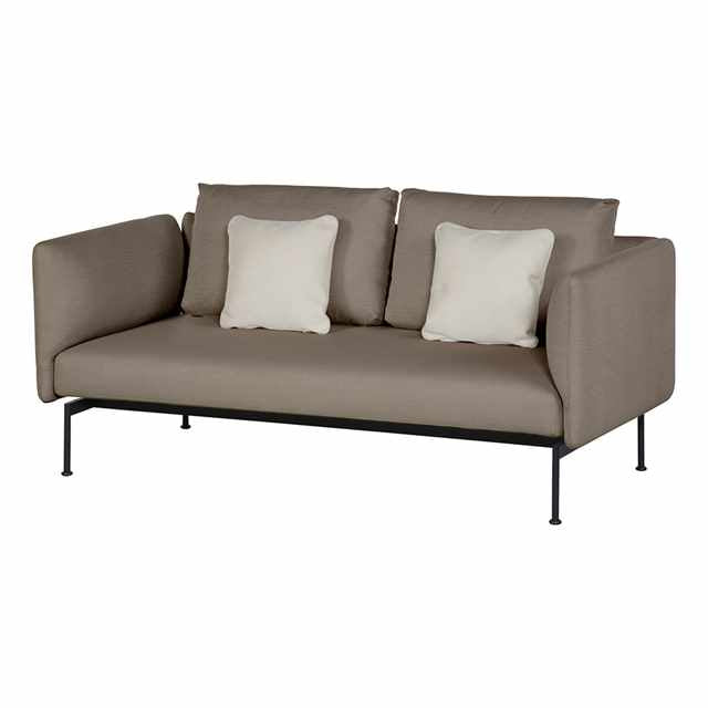 Barlow Tyrie Layout Stainless Steel Deep Seating Double Seat - High Arms