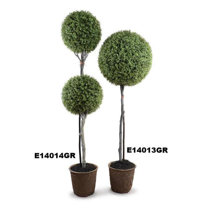 Enduraleaf 15 x 70 Inch Boxwood Double Ball Topiary