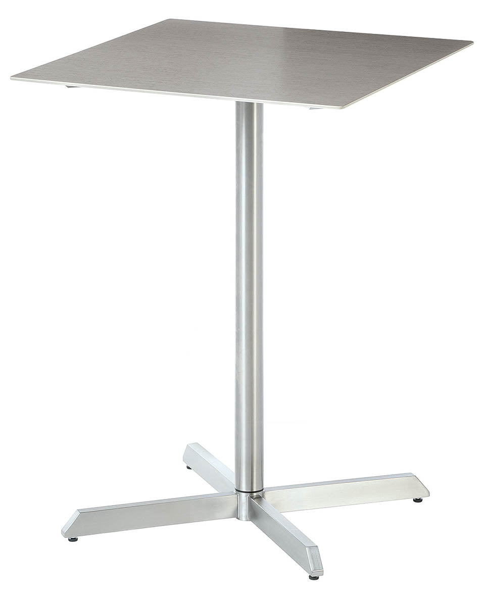 Barlow Tyrie Equinox Stainless Steel High Dining Table 70