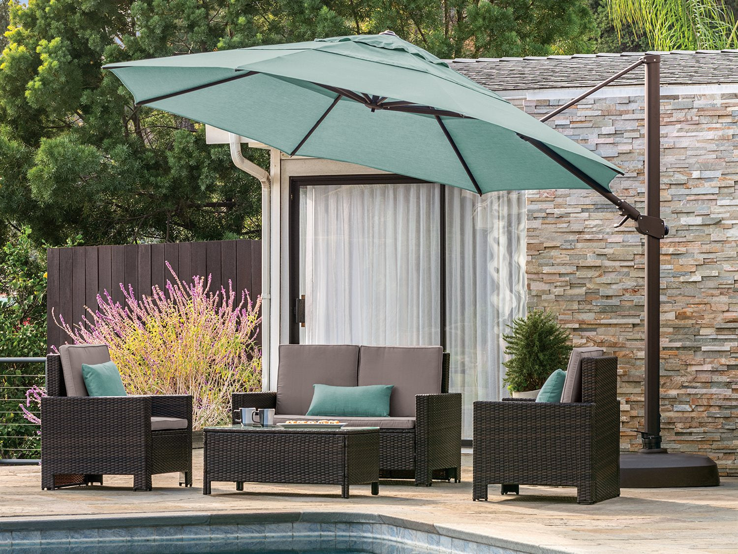 Treasure Garden 11.5' Cantilever Patio Umbrella