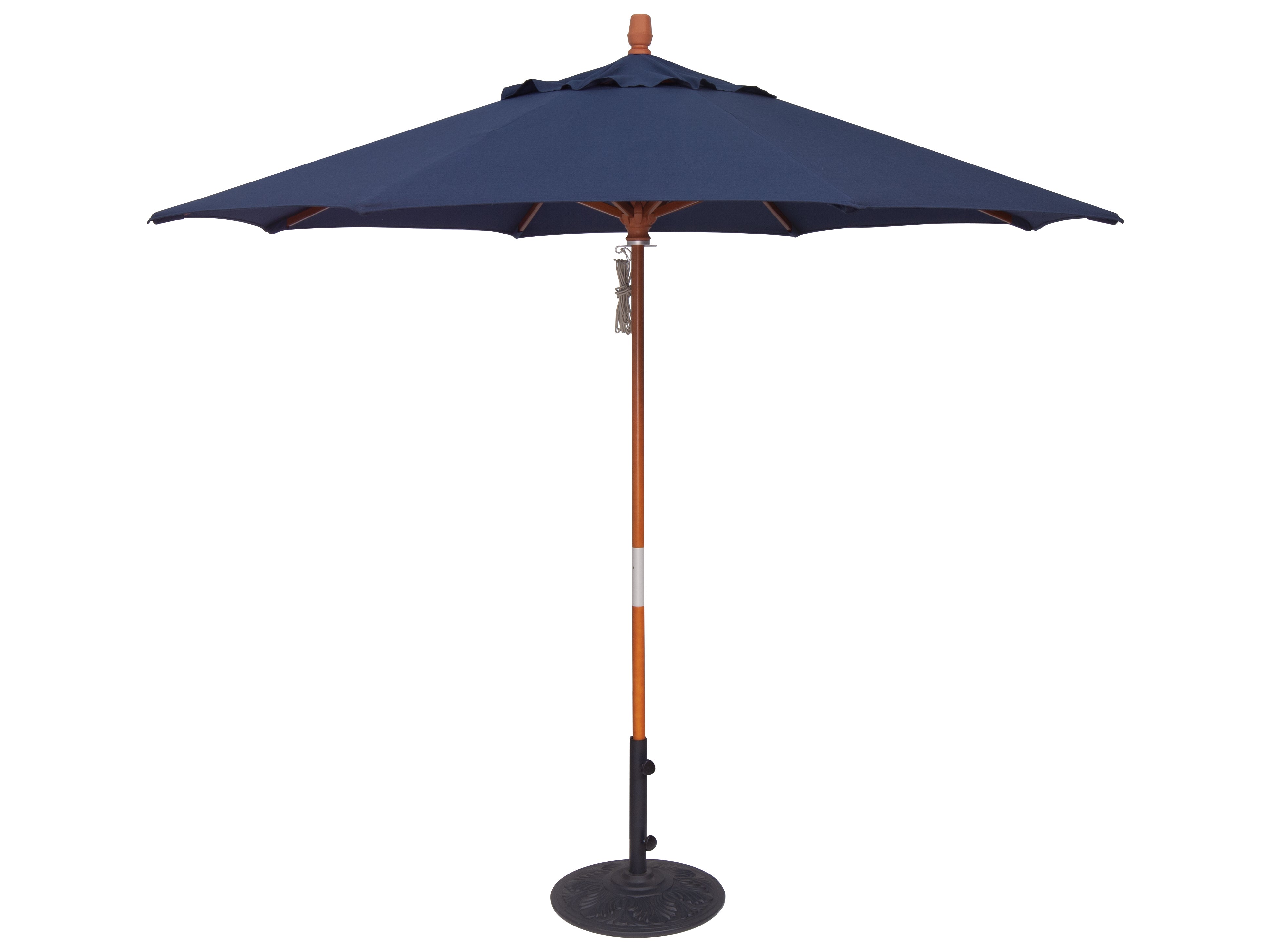 Treasure Garden 9' Quad Pulley Lift Market Umbrella