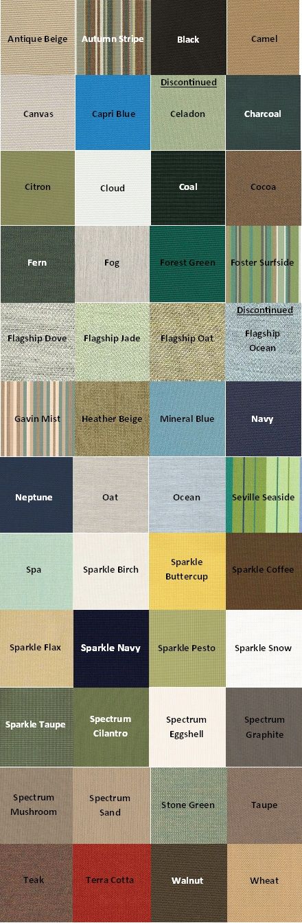 Fabric Options A