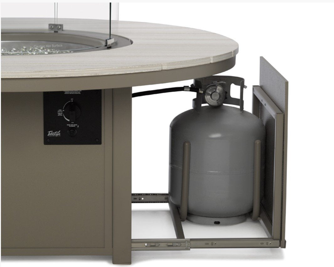 Fire Pit Propane Tank Picture (20 lbs Propane Tank Not Included)