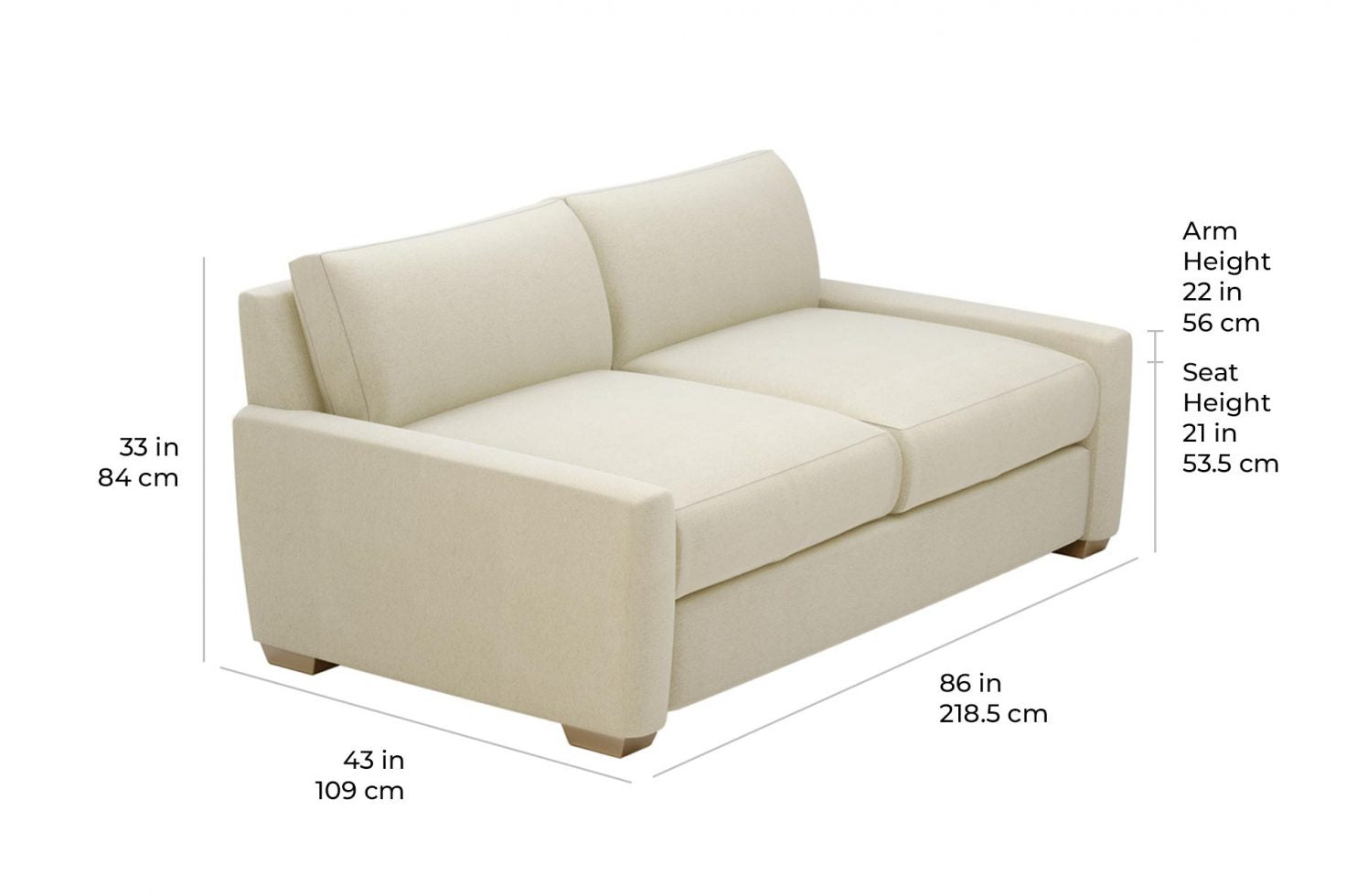 Seasonal Living Fizz Imperial Spritz Apartment Sofa