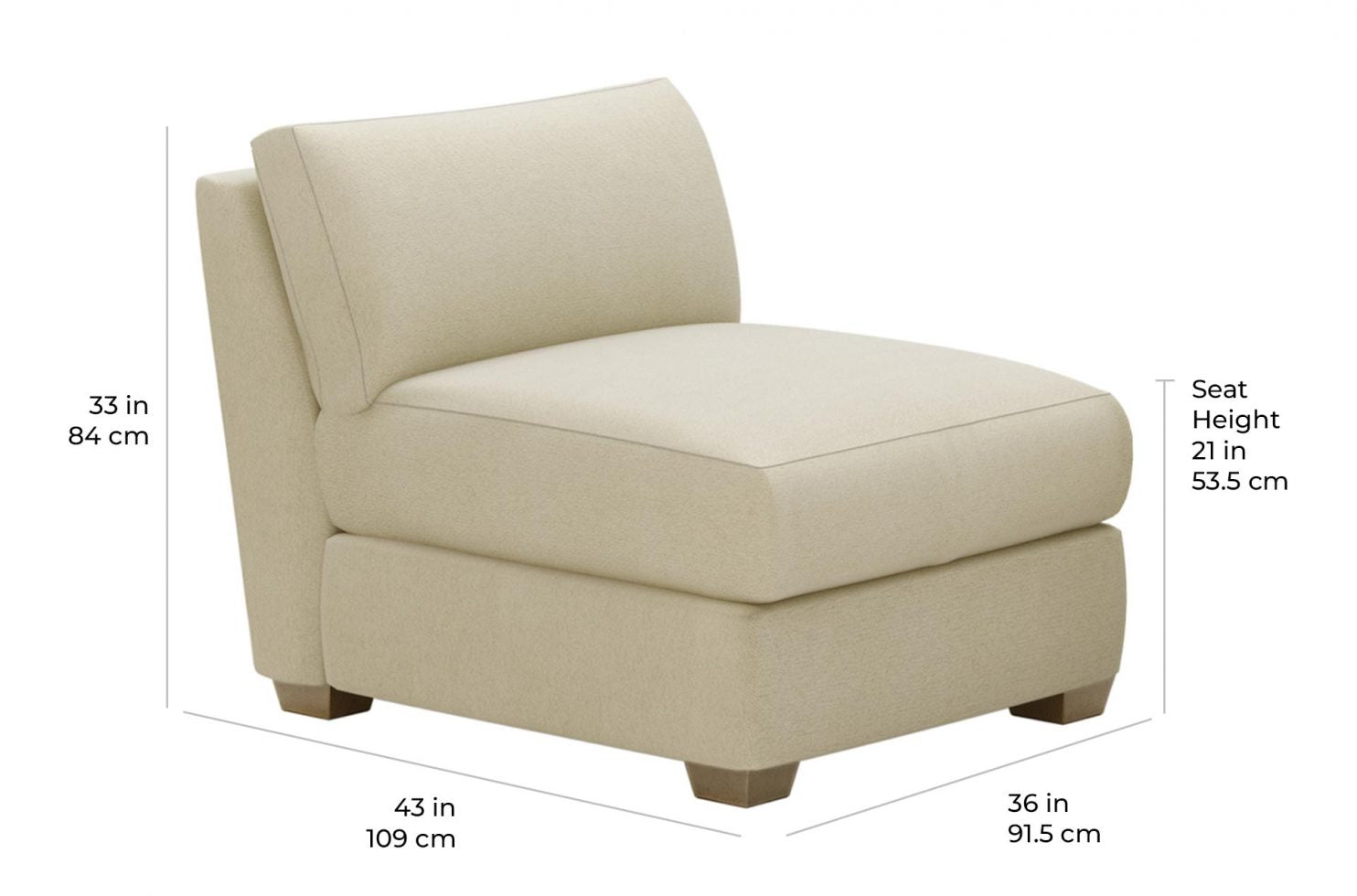 Seasonal Living Fizz Imperial Spritz Armless Chair