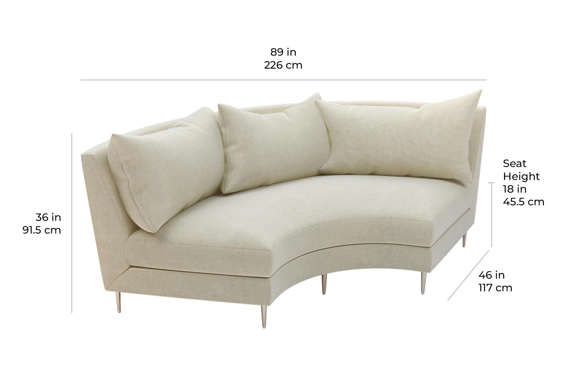 Seasonal Living Fizz Mimosa Tropicale Armless Sofa