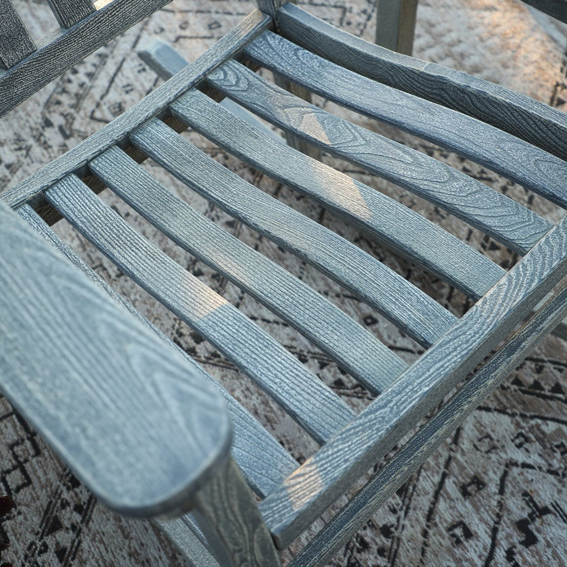 World's Finest Rocker Set of 2 + Side Table - Limited Edition Weathered Grey