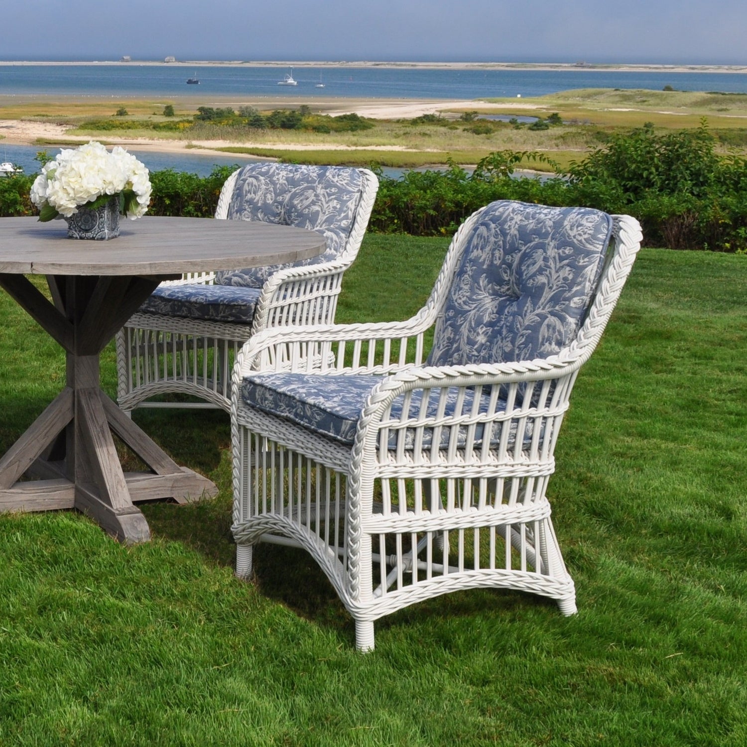 Kingsley Bate Chatham Wicker Dining Armchair