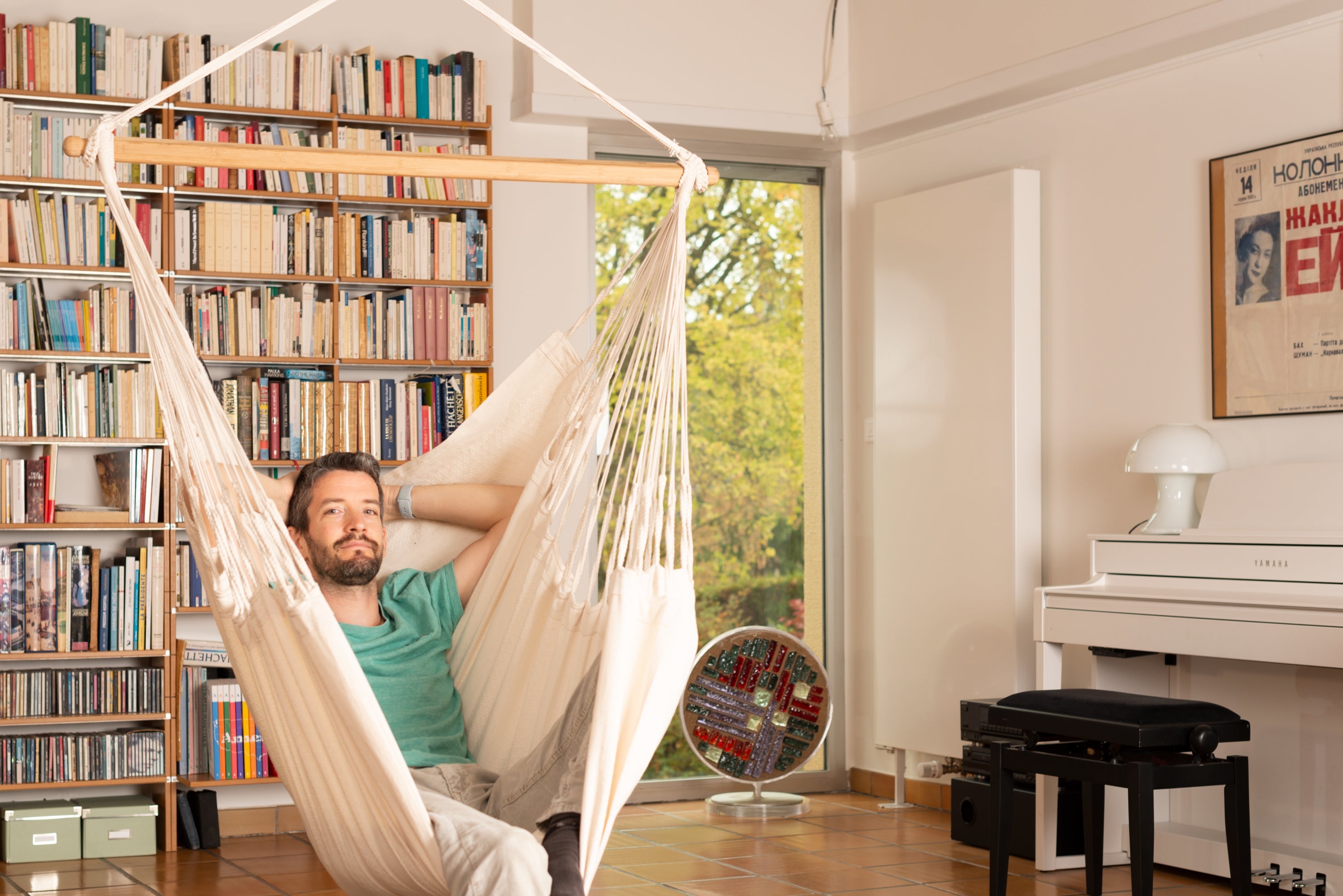 La Siesta Habana King-Size Hanging Chair - Latte