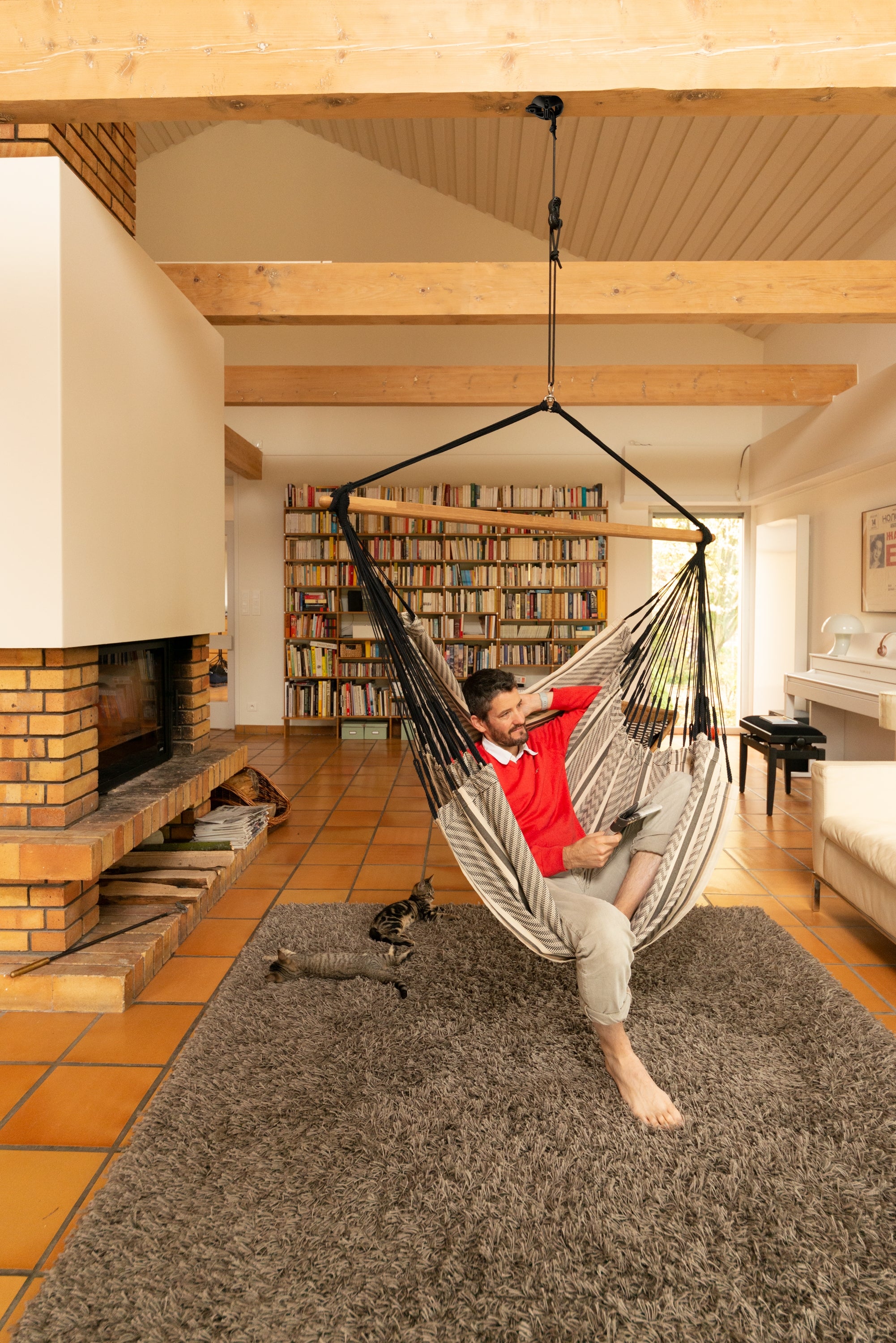 La Siesta Habana King-Size Hanging Chair - Chocolate