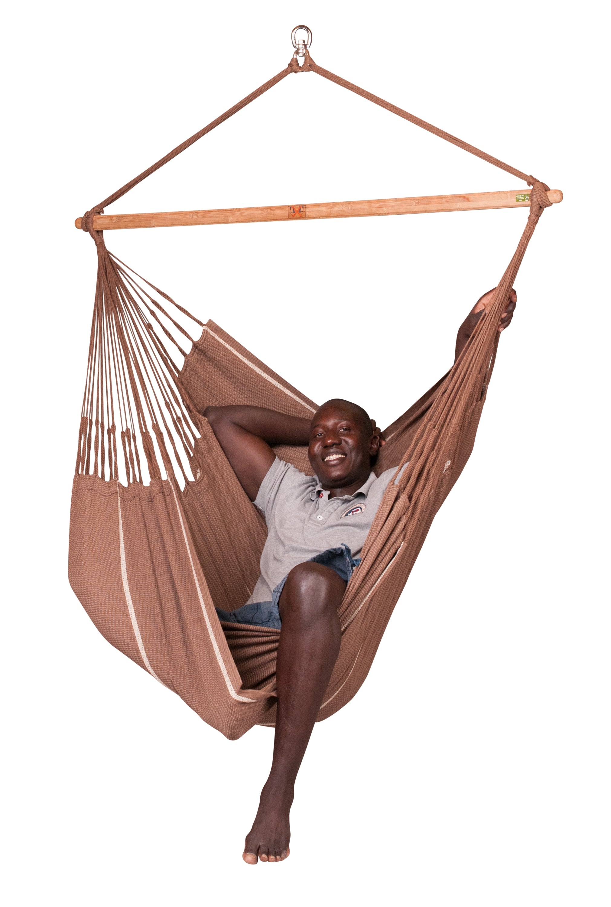 La Siesta Habana King-Size Hanging Chair - Chocolate