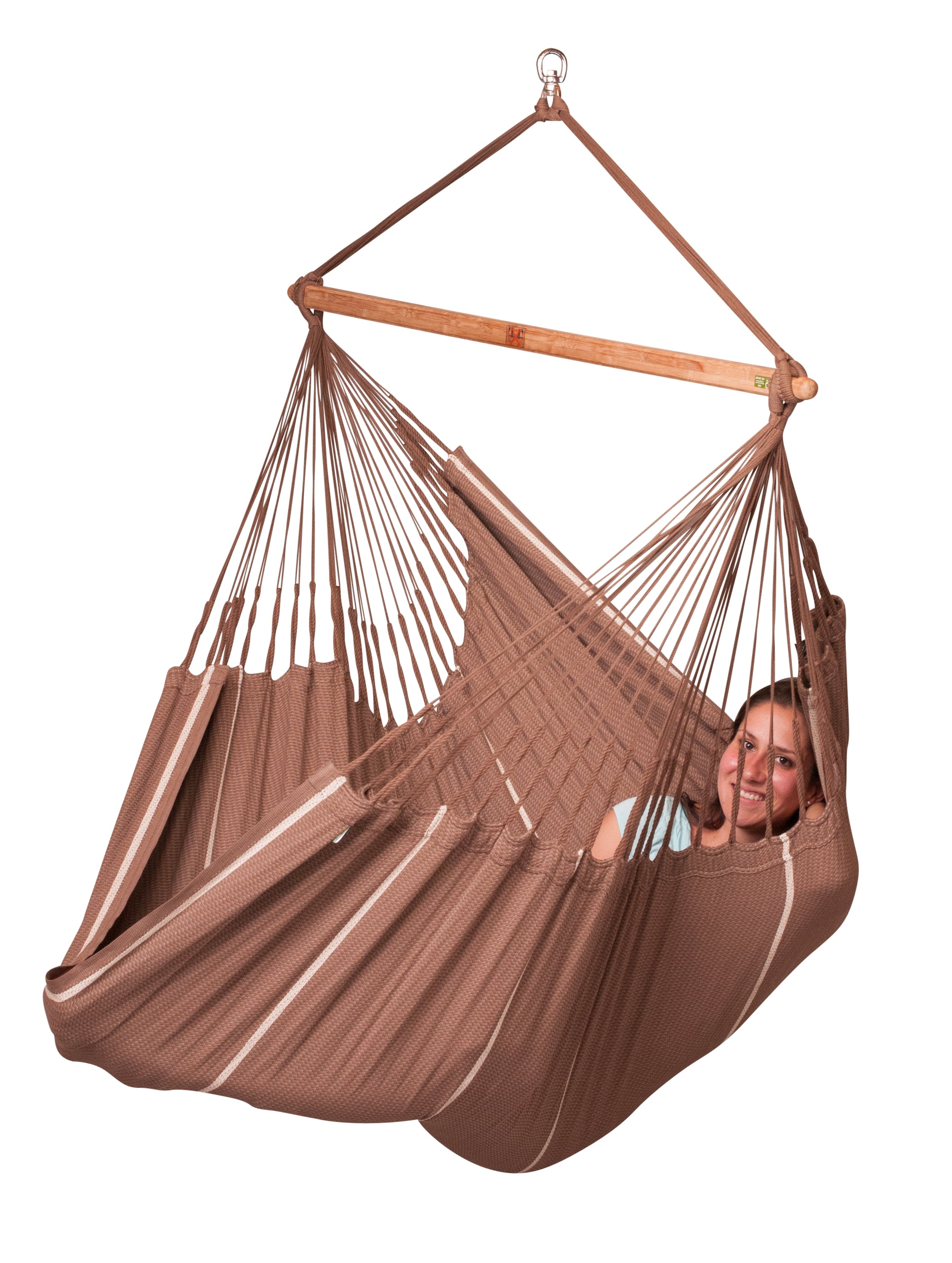 La Siesta Habana King-Size Hanging Chair - Chocolate