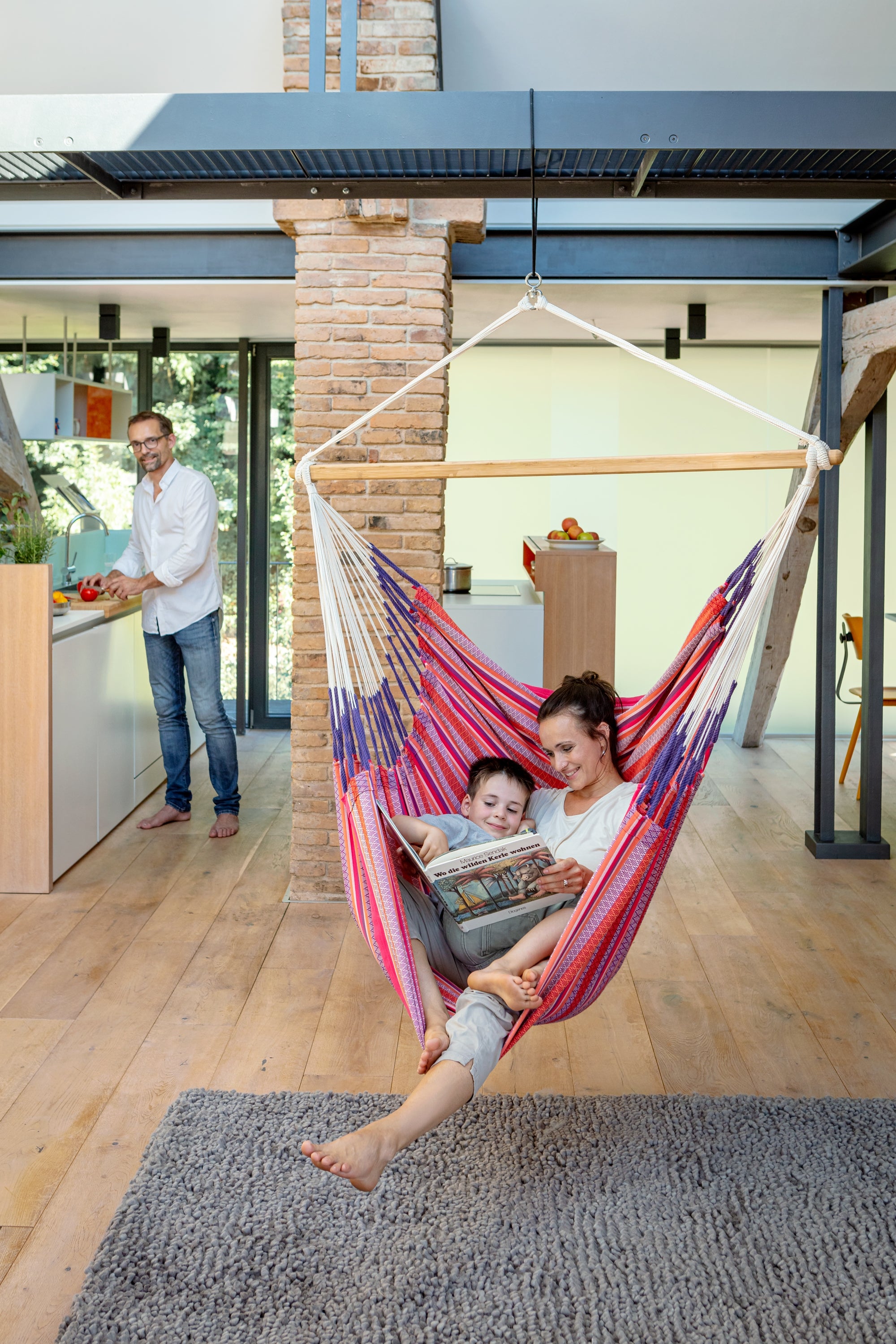 La Siesta Habana King-Size Hanging Chair - Flamingo