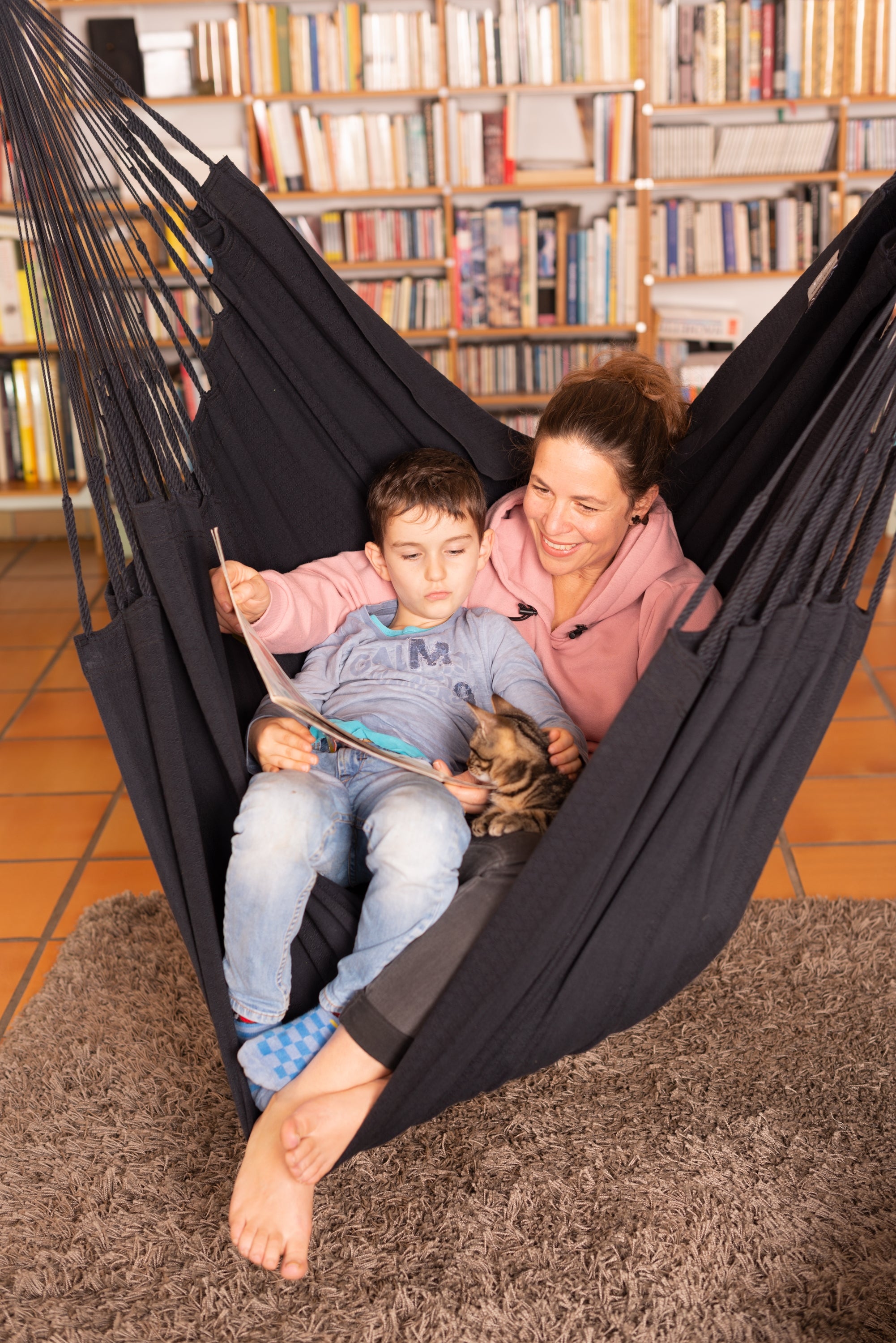 La Siesta Habana King-Size Hanging Chair - Onyx