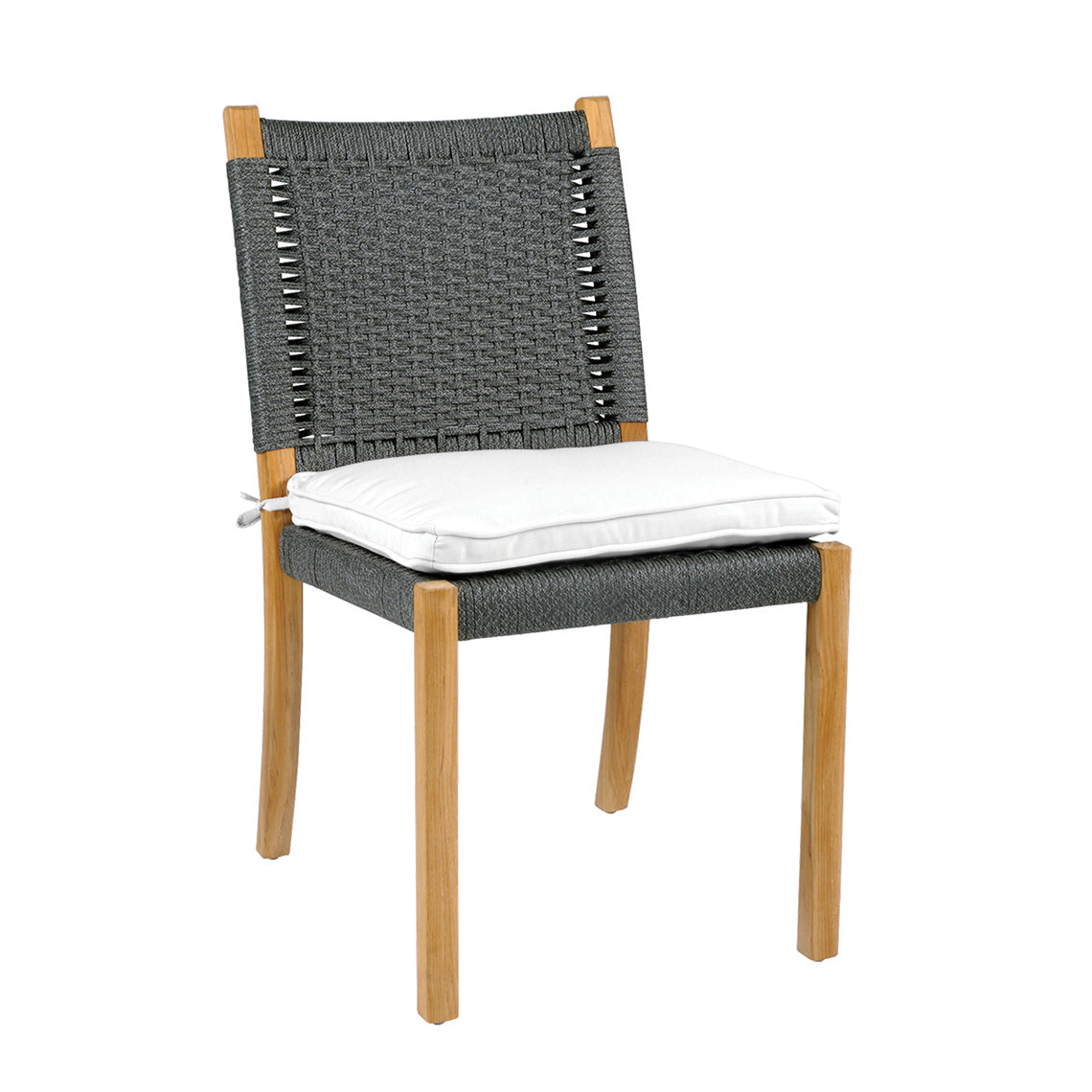 Kingsley Bate Hudson Dining Side Chair in Charcoal Cord