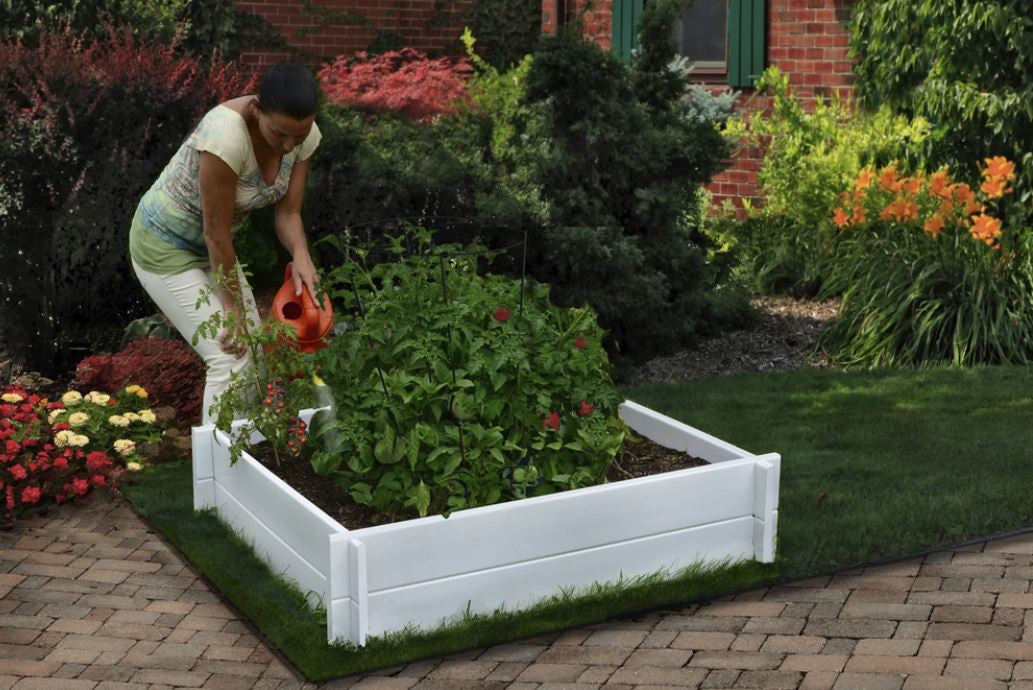 Vita Classic Hudson 4'x4' Vinyl Garden Bed