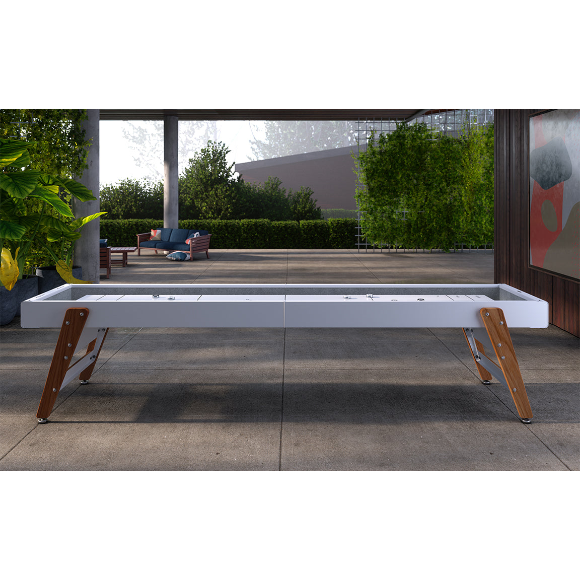 Shuffleboard Table - White