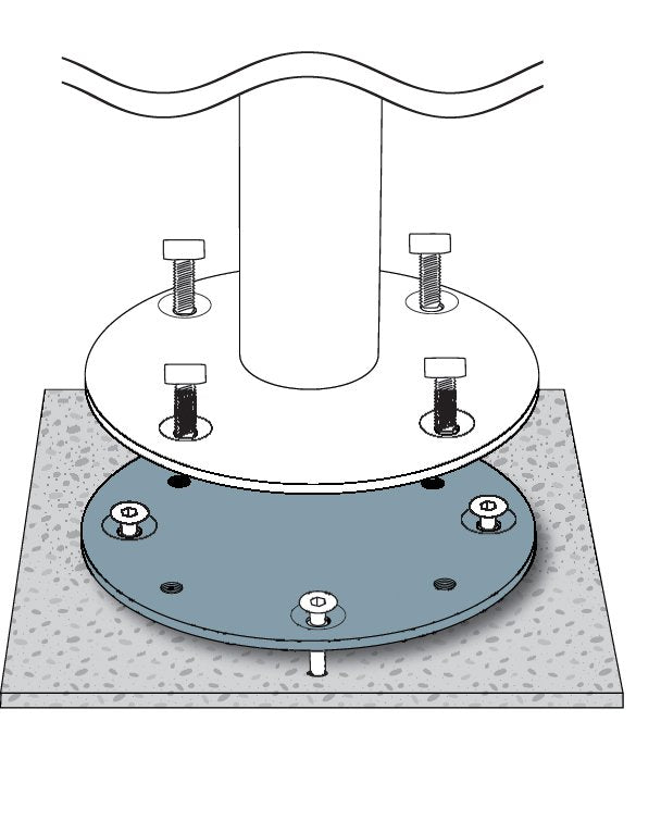 Jardinico MKC25 Concrete Mount Kit 