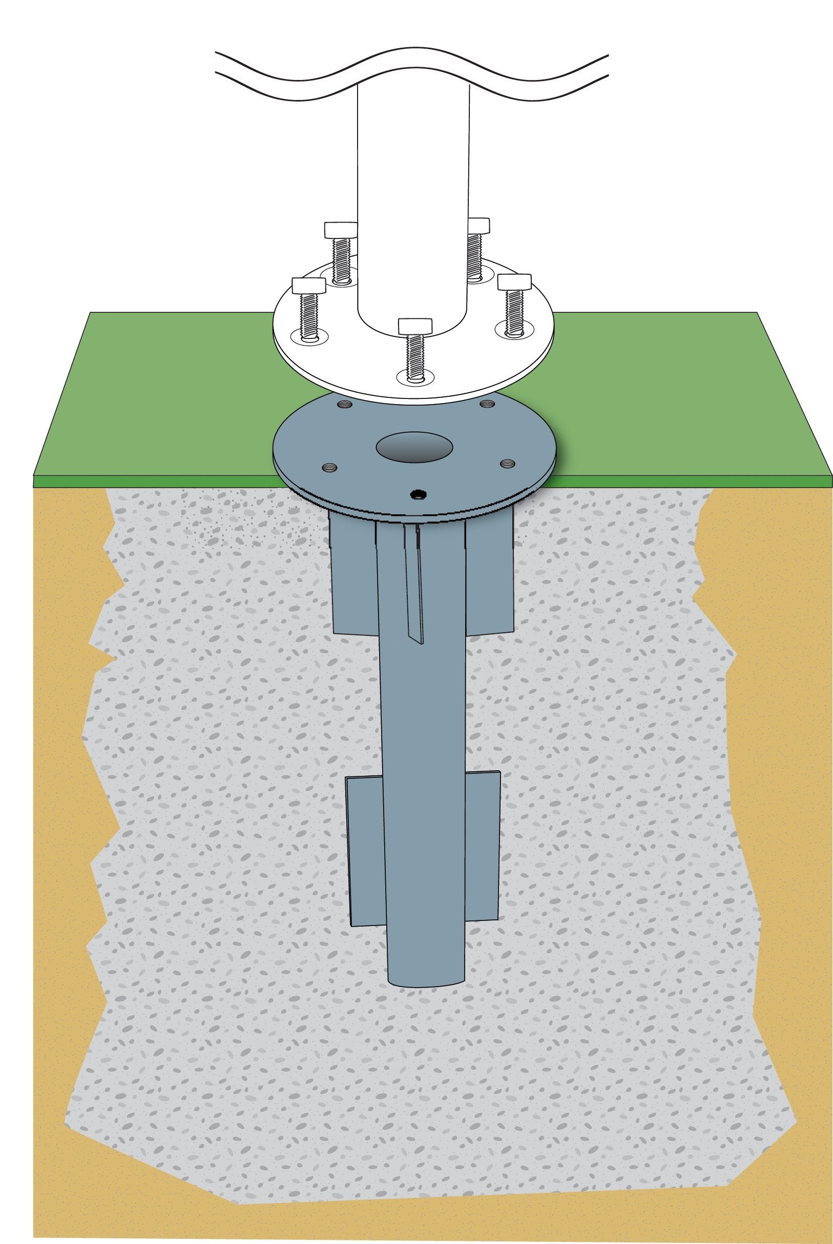 Jardinico MKG16 In-Ground Mount Kit