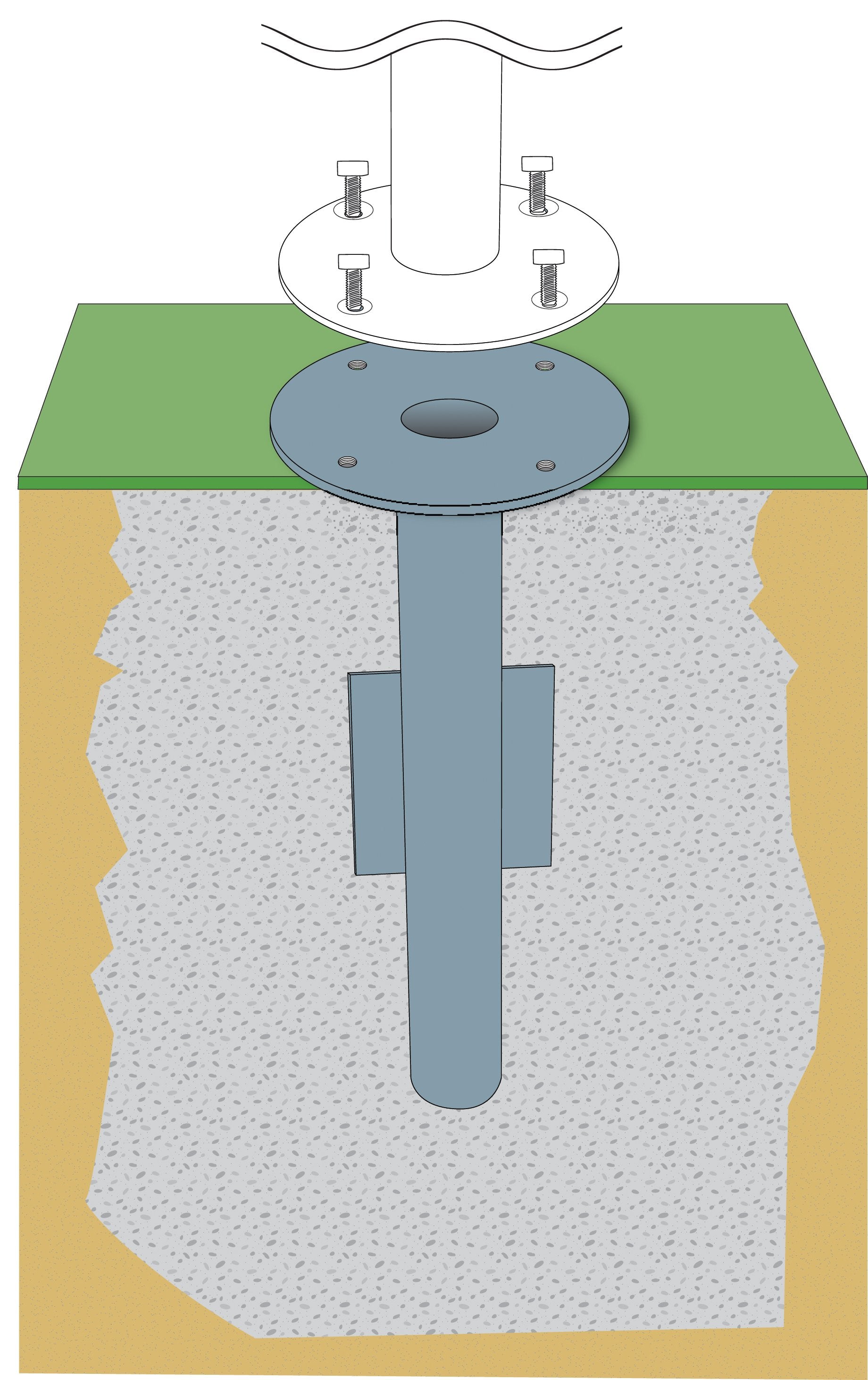 Jardinico MKG25 In-Ground Mount Kit