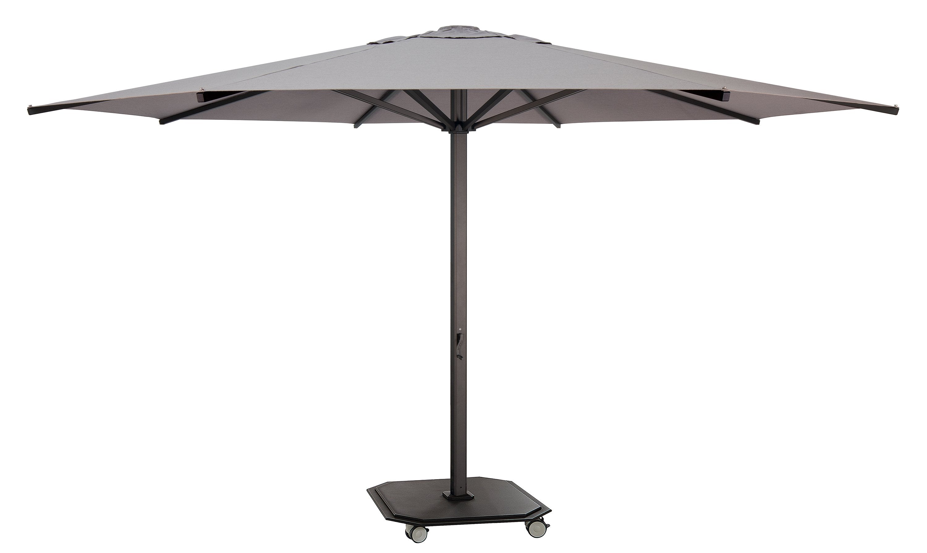 Jardinico JCP.201 Crank Lift 15' Centerpost Umbrella (CC in 10022 Natte Grey Chine)