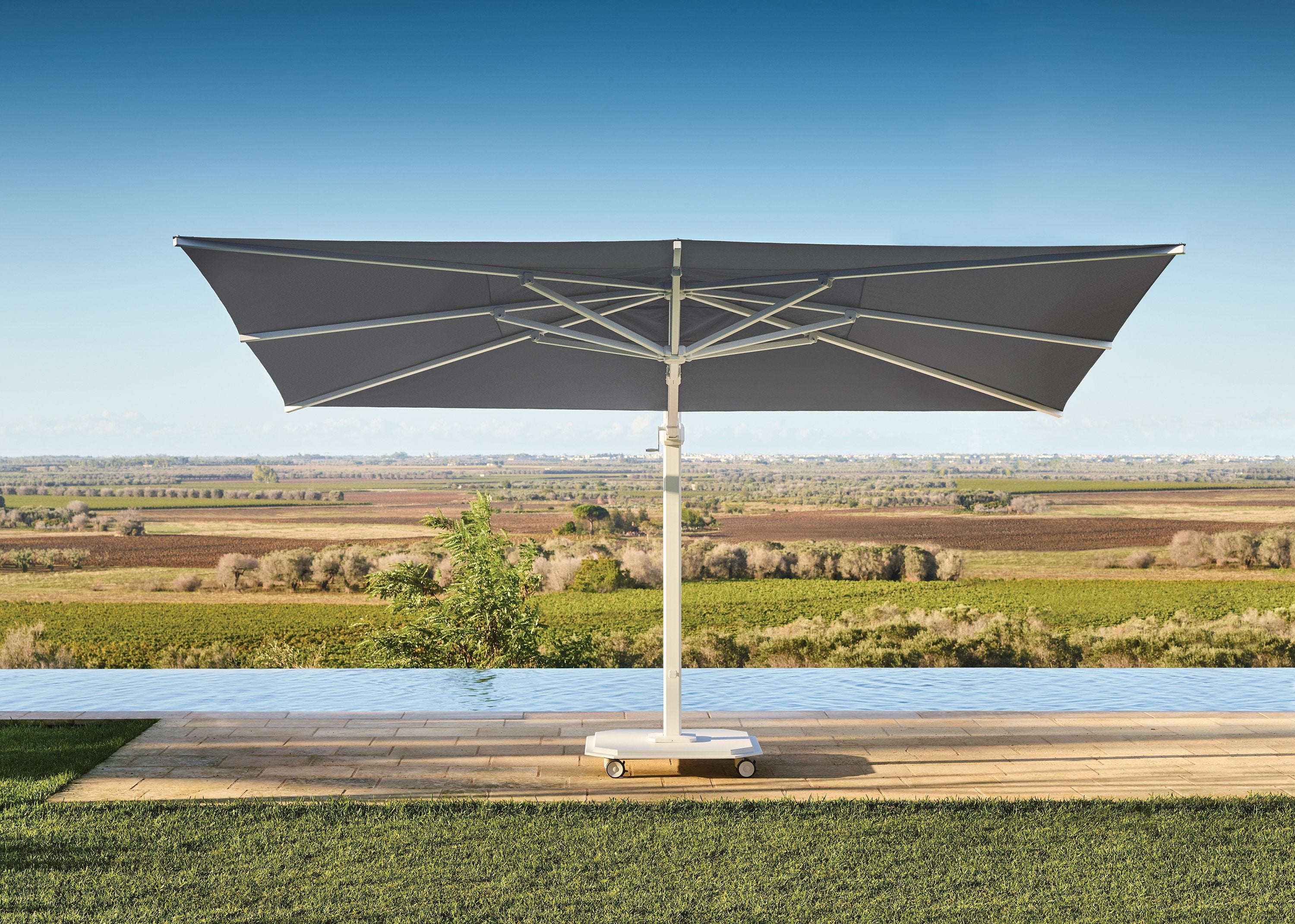 Jardinico JCP.401 Rectangular 10' x 14' Sidepost Umbrella