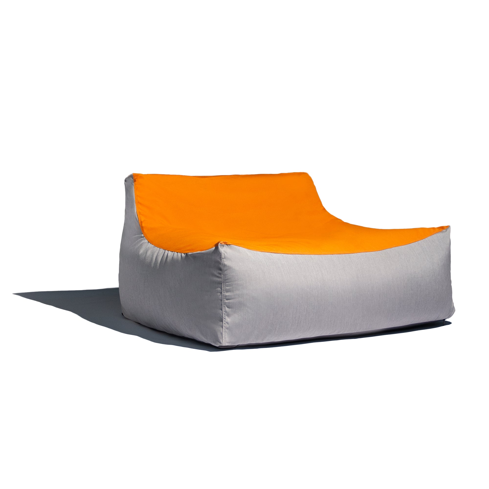 Lavista Outdoor Bean Bag Loveseat - Tangerine/Granite