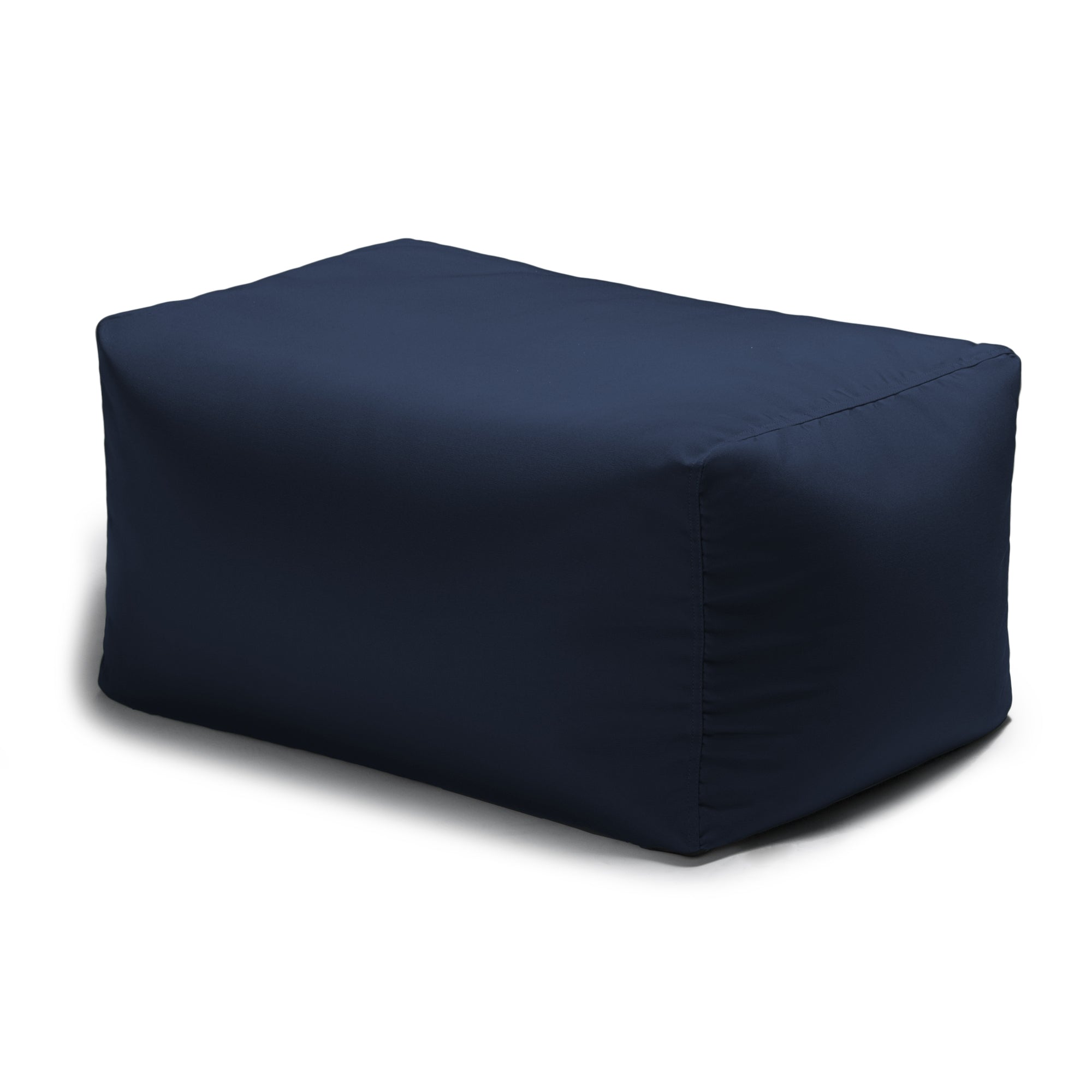 Leon Outdoor Bean Bag Ottoman Bench - Navy Acrylic