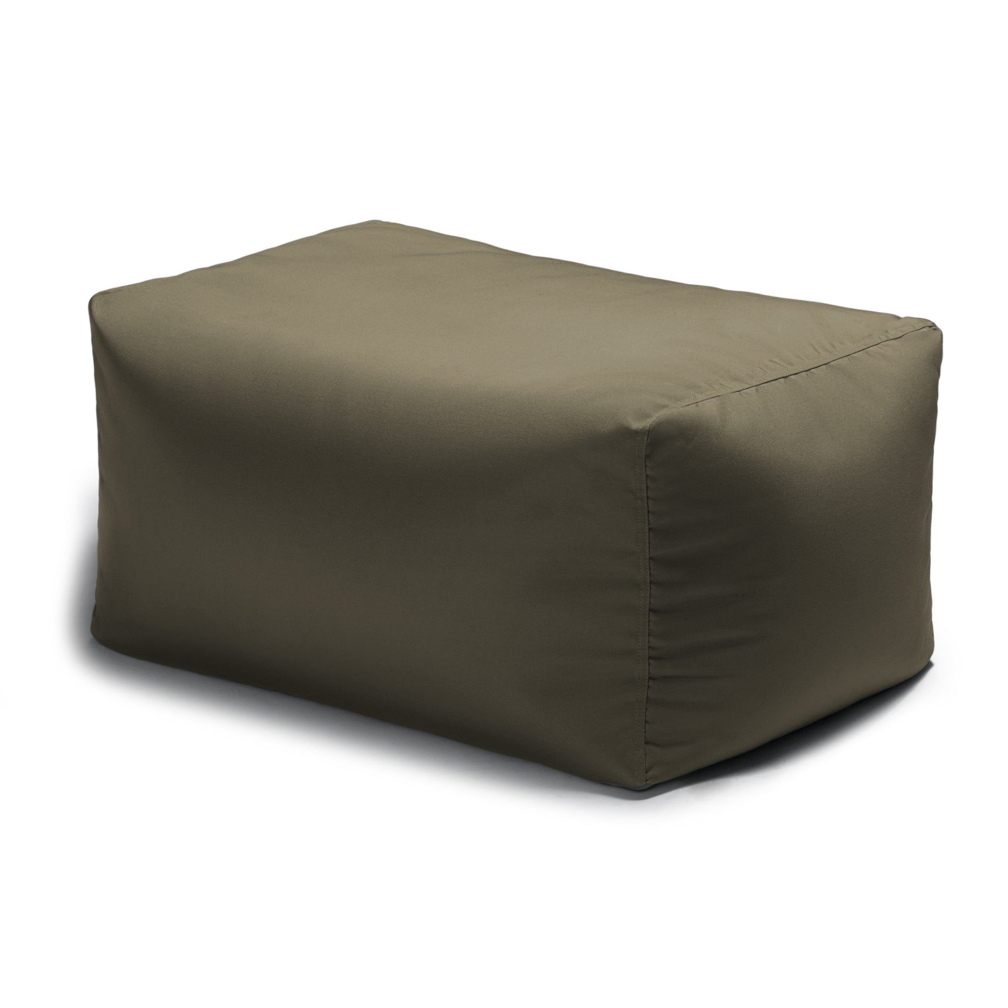 Leon Outdoor Bean Bag Ottoman Bench - Taupe Acrylic