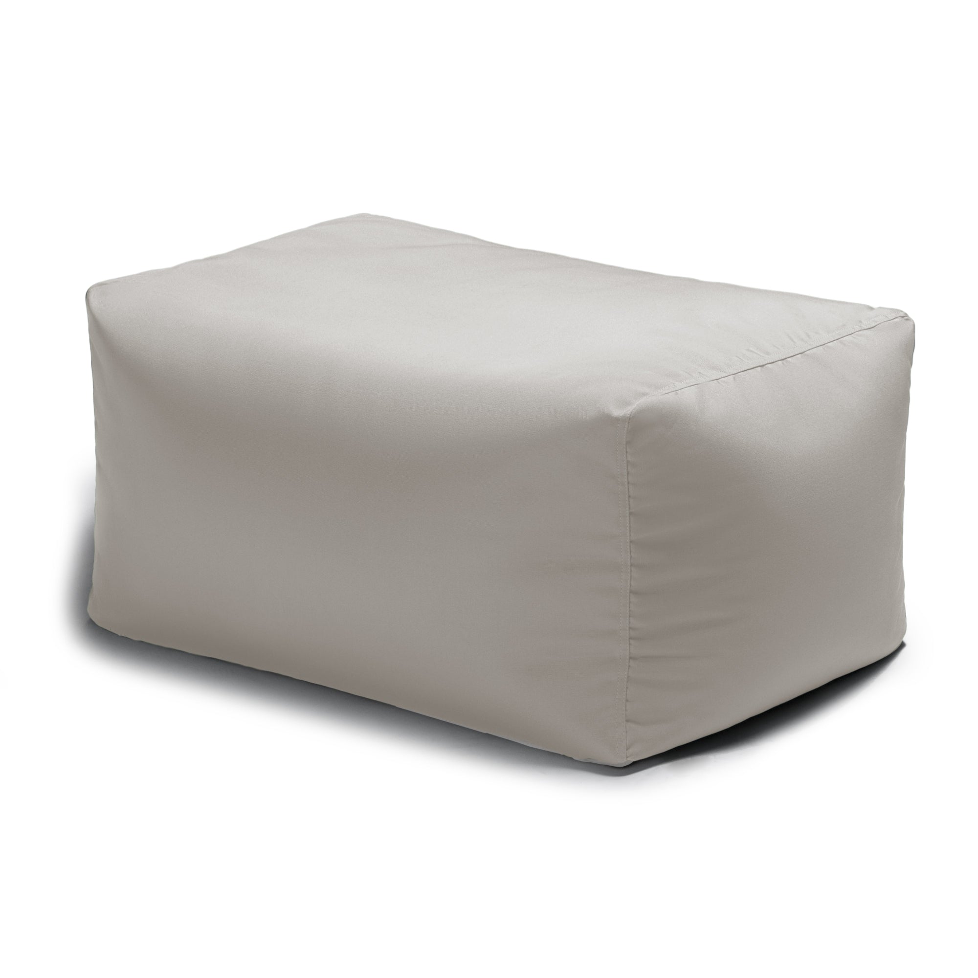 Leon Outdoor Bean Bag Ottoman Bench - Pearl Acrylic