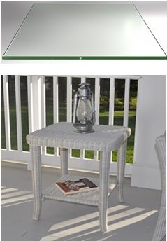 Kingsley Bate Cape Cod Glass Top for Side Table