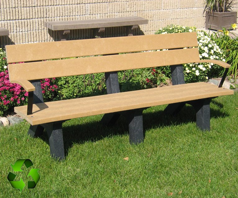 Keystone Recycled Plastic Bench