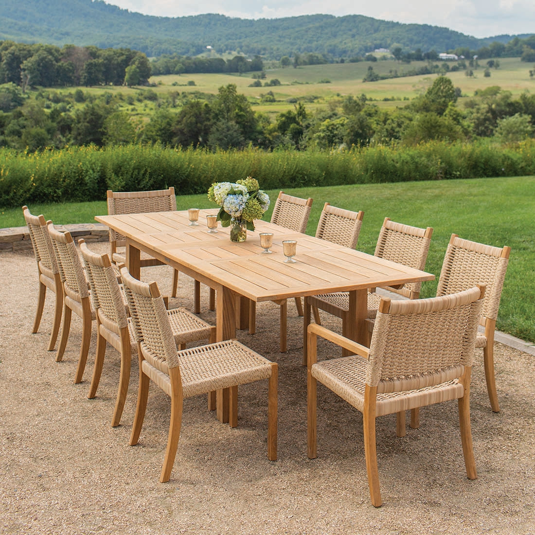 Kingsley Bate Hudson 11 Piece Dining Ensemble