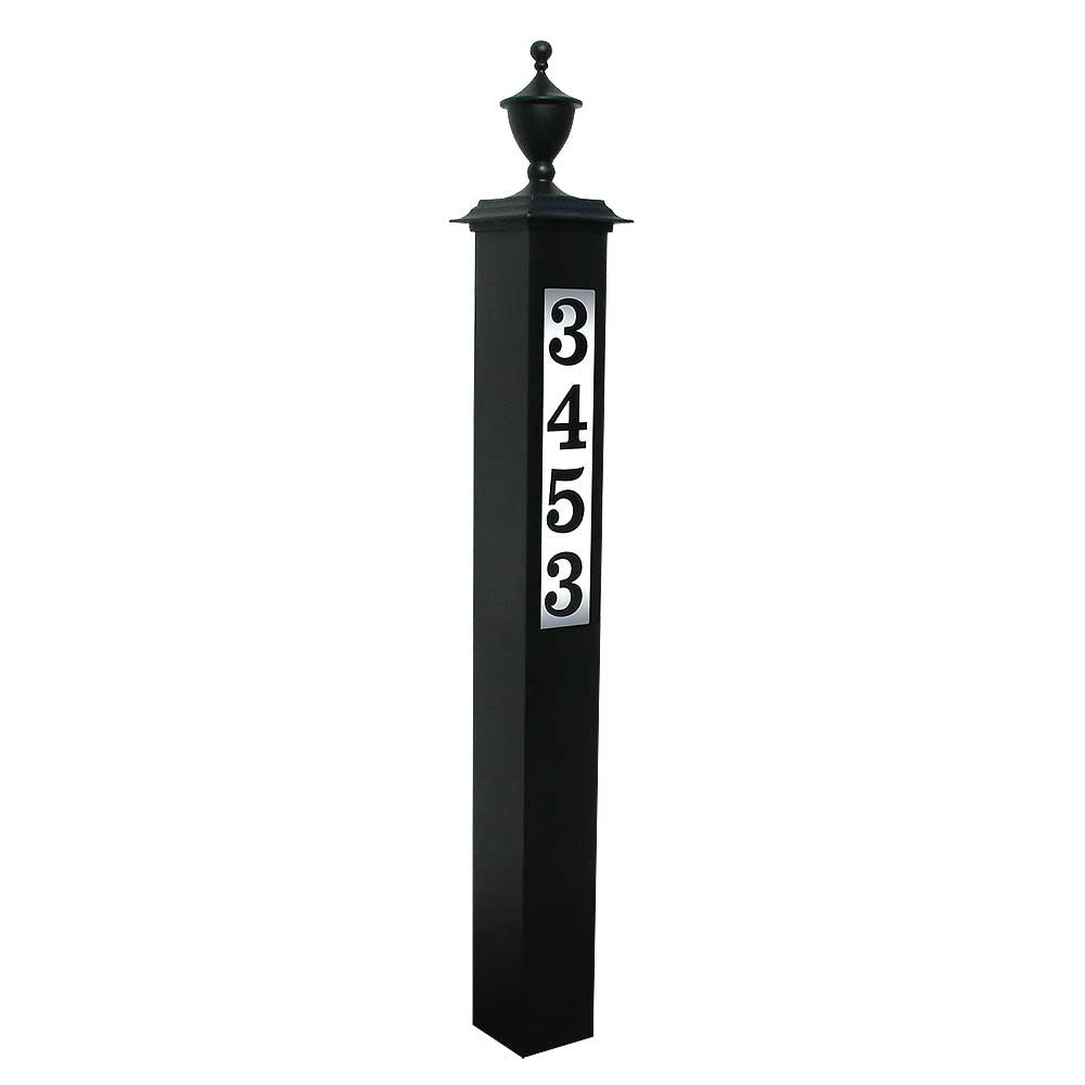 Lighted Address Post - Urn Finial