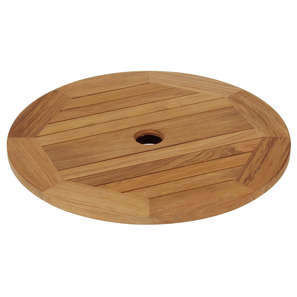 Barlow Tyrie Drummond Teak 29" Lazy Susan For 59"  Dining Table