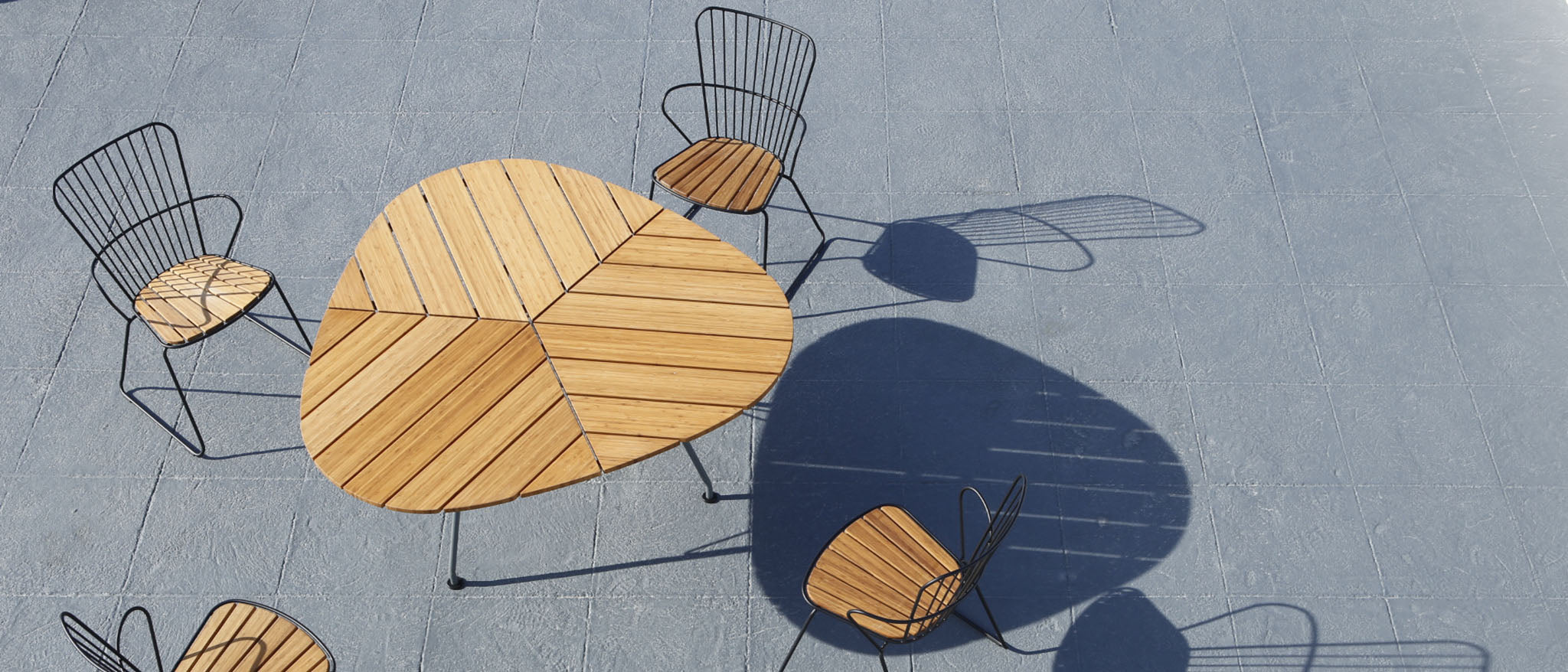 Leaf Bamboo Dining Table pictured with the Paon Dining Armchair Item - HOU-12801 (sold separately)