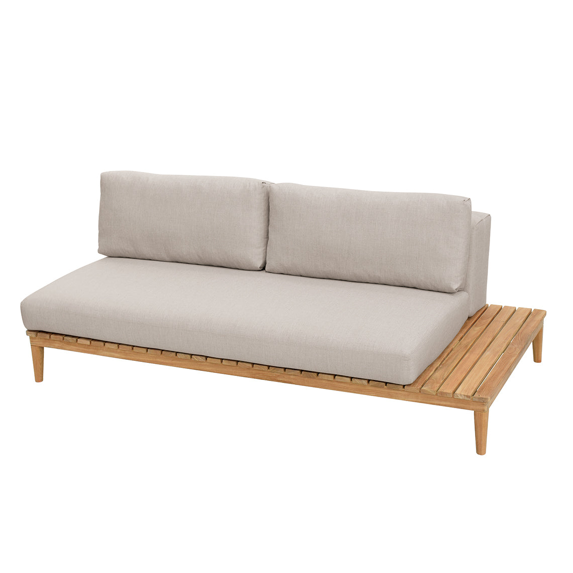 Kingsley Bate Lotus Sectional Settee with Table (KYB-LO61 and KYB-LO64)