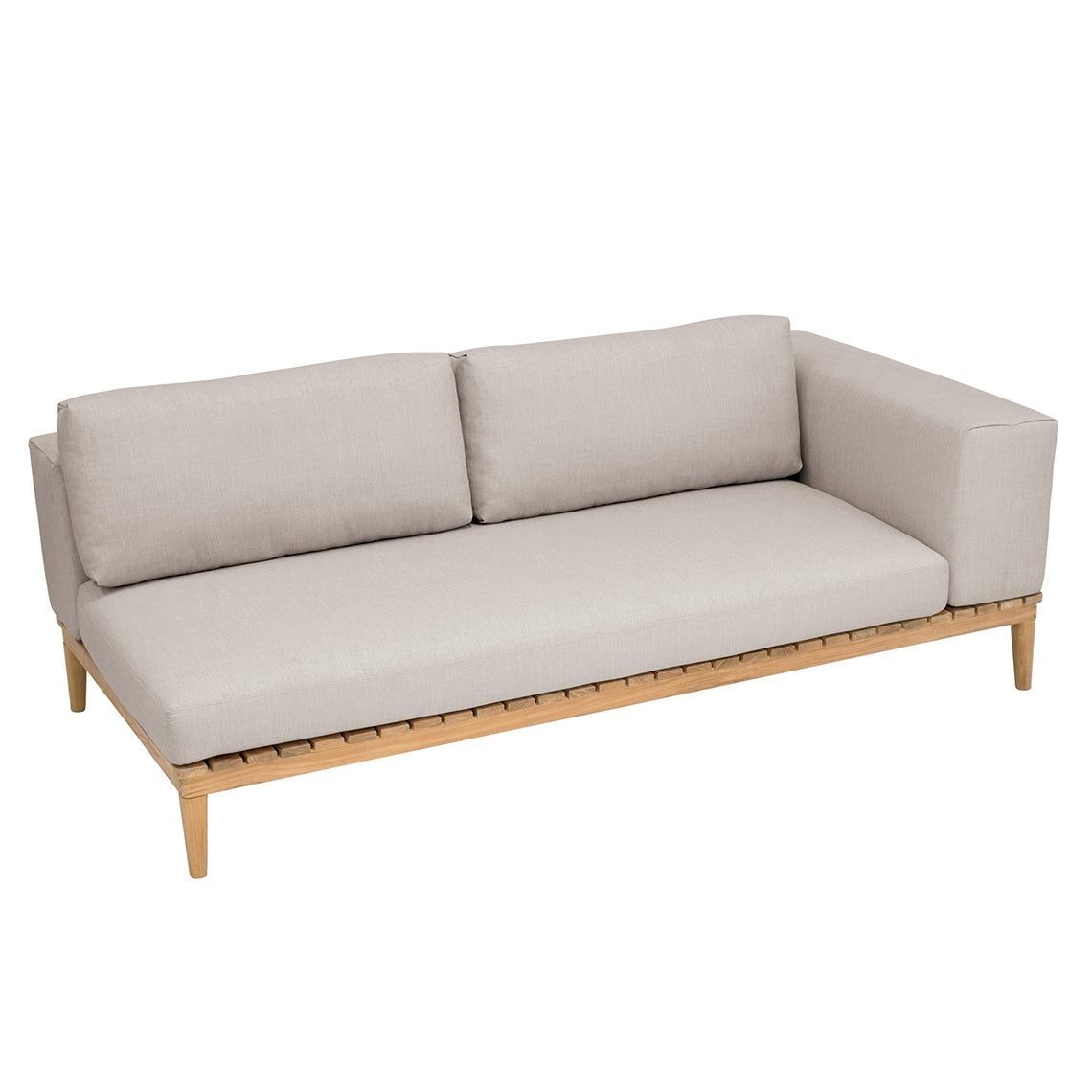 Kingsley Bate Lotus Sectional Settee with Arm (KYB-LO62 and KYB-LO65)