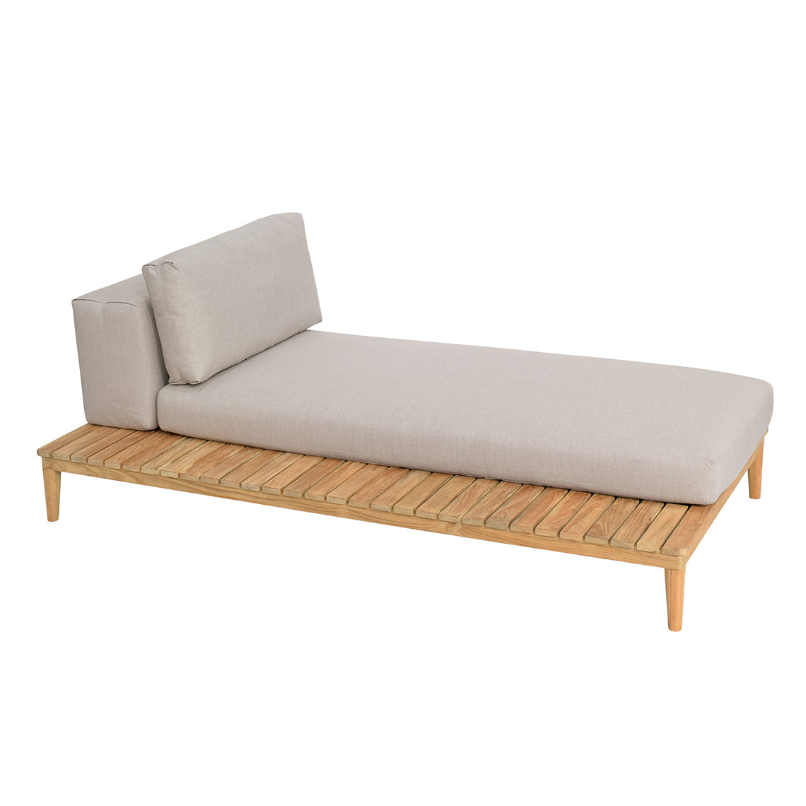 Kingsley Bate Lotus Sectional Chaise with Table (KYB-LO72 and KYB-LO73)