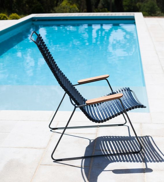 Click Lounge Chair pictured in Dark Blue