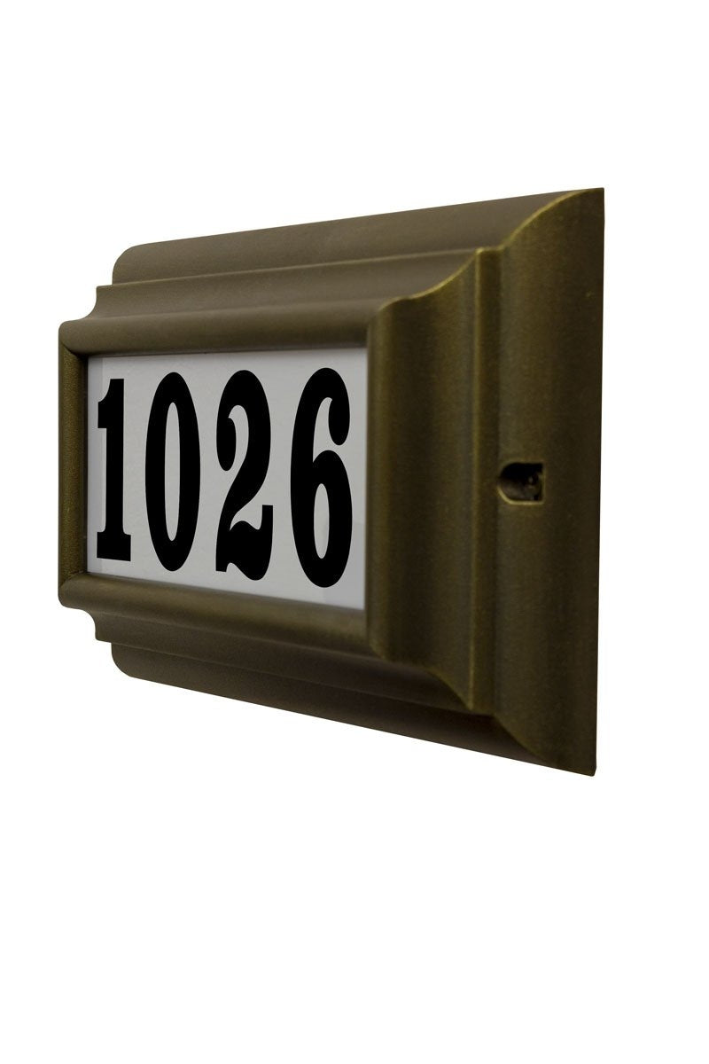 Edgewood Standard Lighted Address Plaque