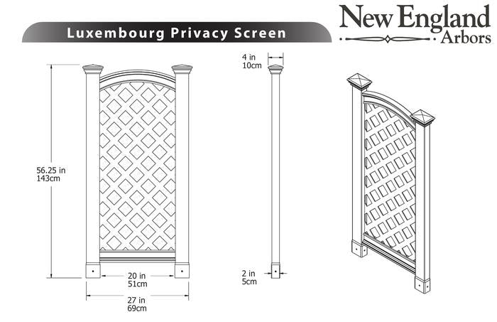 Vita Luxembourg Vinyl Privacy Screen